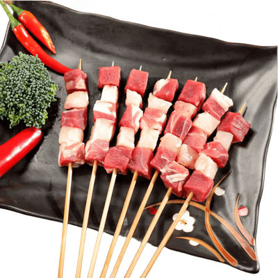 야외 캠핑 및 비즈니스 선물용 자연 Bambu 일회용 BBQ 스키어 스틱
