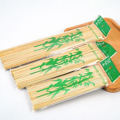 비 스틱 BBQ 비 코팅 된 Bambu Stick 비 코팅 된 Bambu Grilling Skewers 위생적이고 편리합니다