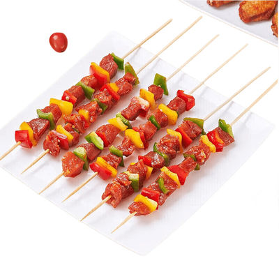 환경 친화적 인 BBQ Bambu Stick 생물 분해 가능한 Bambu Barbecue Stick 휴대용