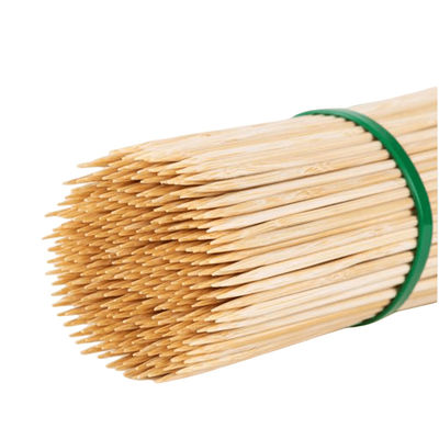 식품 등급 BBQ Bambu Stick 자연 색상 야외 Bambu Barbecue Skewers