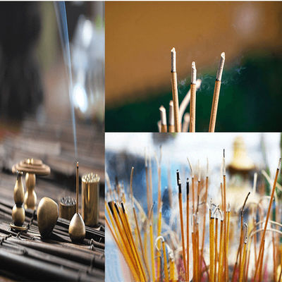 긴 타는 환경 친화적인 대나무 향수 막대 22cm 28cm 32cm 39cm 크기의 명상과 휴식을 위해