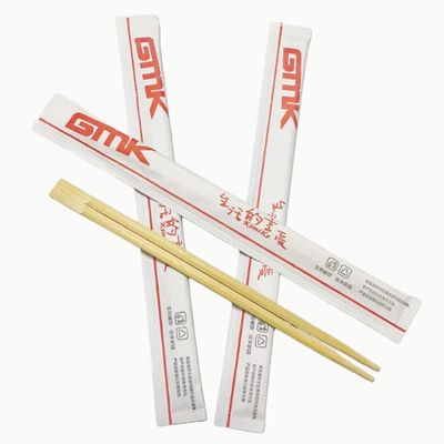 중국식품 한꺼번에 사용할 수 있는 식기용품 쌍둥이 한꺼번에 사용할 수 있는 Bambu Chopsticks Flatware 레스토랑 & 호텔 & 캠핑용 반 종이 패키지