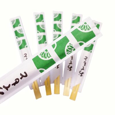 주문 인쇄 한 일회용 식용용품 둥지 일회용 Bambu Chopsticks 음식점 가져가기